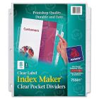 Avery Index Maker Clear Pocket View Divider - 8 per set