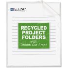 C-line Project Folder - 25 per box Letter - 8.50" x 11" - Polypropylene - Clear