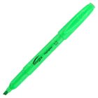 Integra Pen Style Fluorescent Green Highlighter - 12 Pack