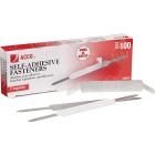 Acco Self-Adhesive Paper Fastener - 100 per box 2.75" Length - Silver