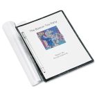 Accohide Frosted Front Report Cover Letter - 8.5" x 11" -Frost, Black