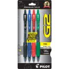 Pilot G2 Retractable Gel Ink Pen, Assorted - 4 Pack