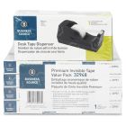Business Source Value Pack Invisible Tape with Dispenser - 12 per pack