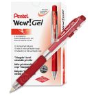Pentel WOW! K437 Permanent Gel Pen, Red - 12 Pack
