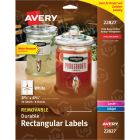 Avery 3.50" x 4.75" Rectangle Removable Durable Labels (Polyester) - 32 per pack