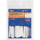Avery Self-Adhesive Index Tabs With Printable Insert - Print-on - 25 / Pack - Clear Tab