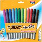 BIC Mark-it Gripster Permanent Marker - 12 Pack