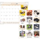 At-A-Glance Puppies Monthly Desk Pad Calendar