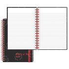 John Dickinson Black n' Red Ruled Notebook - 70 Sheet - Ruled - 4.13" x 5.88"