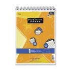Mead Five Star 1-Subject Wirebound Notepad - 100 Sheet - College Ruled - 8.50" x 11" -  White Paper