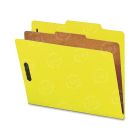 Nature Saver Colored Classification Folder - 8.50" x 11" - 1 Dividers - 25 pt. - Yellow