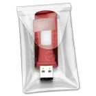 Cardinal Clear USB Poly Pockets - 6 per pack