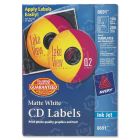 Avery Round Matte CD Label (Inkjet) - 100 per pack