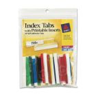 Avery Self-Adhesive Index Tabs With Printable Insert - 25 / Pack - Assorted Tab