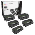 5 Pack LD Compatible HY Toner Cartridges for HP 80X