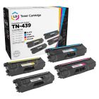 Set of 4 Brother Compatible TN439 Toners: BCMY