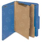 100% Recycled Pressboard Classification Folders Letter - 8.5" x 11"- Dark Blue