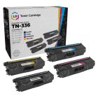 Set of 4 Compatible Brother TN336 Toner Series: BCMY