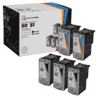 Remanufactured Canon PG-50/CL-51 Bundle: 3 0616B002 High Capacity Black and 2 0618B002 High Capacity Color