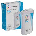 LD Remanufactured Cyan Ink Cartridge for HP 728 (F9J67A)