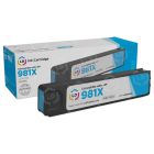 LD Remanufactured High Yield Cyan Ink Cartridge for HP 981X (L0R09A)