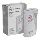 LD Remanufactured Light Gray Ink Cartridge for HP 70 (C9451A)