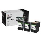 LD InkPods™ Replacements for HP 65XL Black Ink Cartridge (3-Pack with OEM printhead)