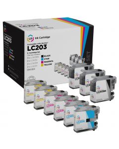 Compatible LC203 9 Piece Set of Ink for Brother