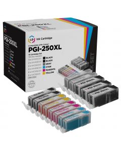 Canon PGI-250XL and CLI-251XL Compatible Ink Set of 13 for iP8720, MG6320, and MG7120