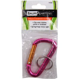 【かおリン様】CLIMBING KEY RING 2個セット(ピンク、ブラック) Baumgartens Large Carabiner Key Ring - LD Products