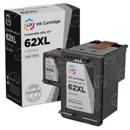 HP 62XL Black High Yield Ink (C2P05AN) - Lower Cost Option - LD