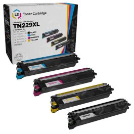 Compatible Brother TN229XXL Super HY Toner Set of 4 (Bk, C, M, Y