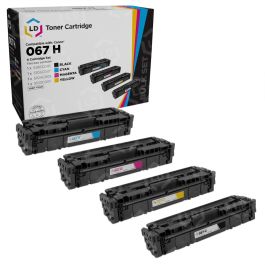 Compatible Canon 067 H High Yield Toner Set of 4 (Bk/C/M/Y) - LD