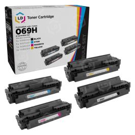 Compatible Canon 069H HY Toner Cartridge Set (Bk, C, M, Y) - LD