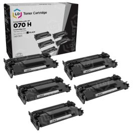 Compatible Canon 070 H High Yield Black Toner 5 Pack - LD Products