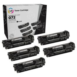 Compatible Canon 072 Black Toner Cartridge Set of 5 - LD Products