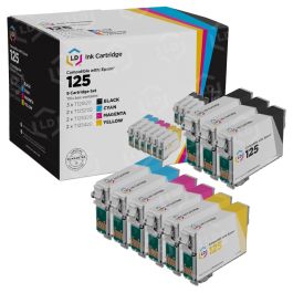 Affordable 9-Cartridge Set For Epson 125 Ink - LD Products