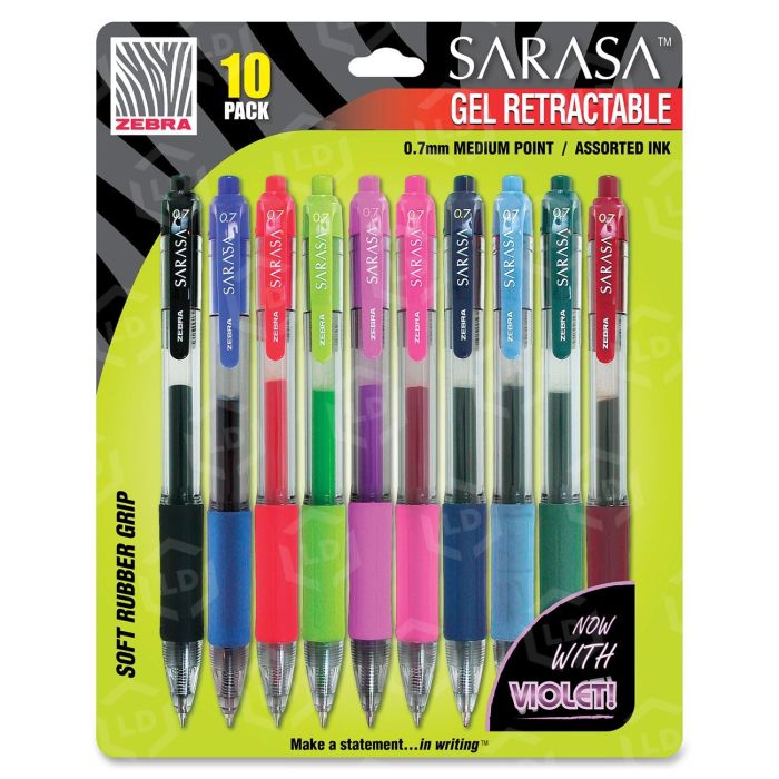 ペンラ Zebra Pen Sarasa Gel Retractable Pen - LD Products
