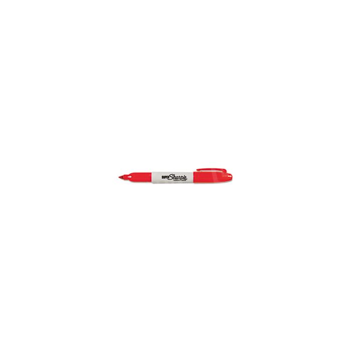 Sharpie Super Permanent Marker, Red 12 Pack