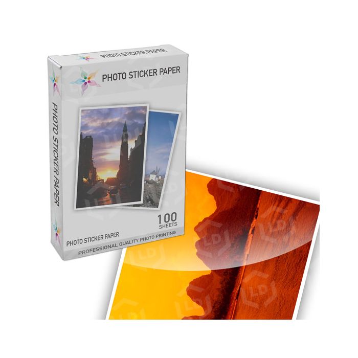 Premium Clear Sticker Paper - 25 Sheets 8.5x11 Glossy Full Sheet Labels For Laser & Inkjet