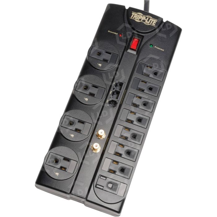 Tripp Lite Protect It! TLP1208SAT 12 Outlets Surge Suppressor - LD