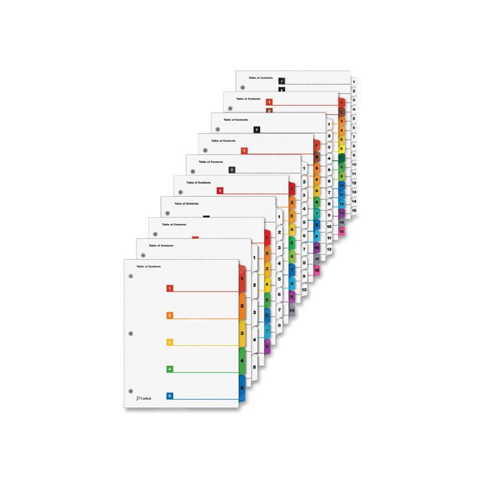Cardinal OneStep Printable Table of Contents and Dividers - LD