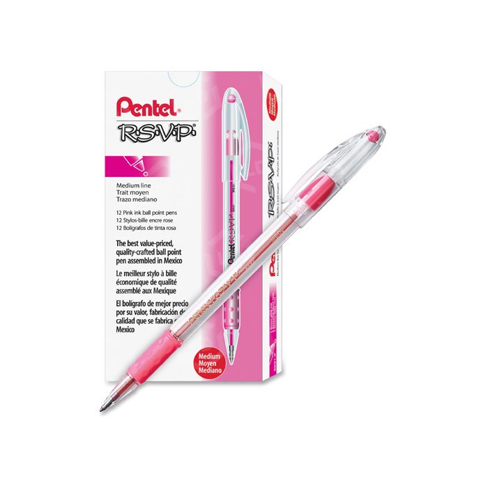 Pentel RSVP moonz ピンク Pentel R.S.V.P. Ballpoint Pen - LD Products