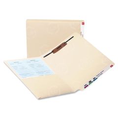 Smead Manila End Tab Pocket Folder with Fastener - 50 per box