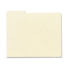 Smead 1/3 Cut Manila Self Tab File Guides - 100 / box Blank - 8.50" x 11" - Manila