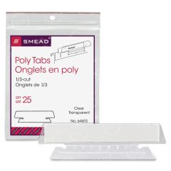 Smead 1/3 Cut Vinyl Hanging Folder Tab - 25 per pack