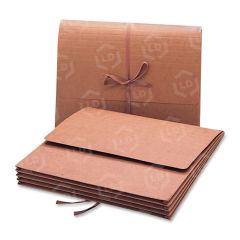 Smead Expanding Wallet 9.50" x 11.75" - 3.50" Expansion Fastener - Redrope - 1 Each