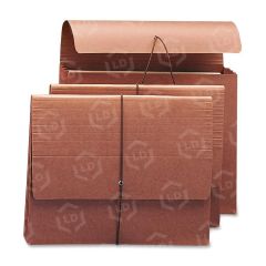 Smead Expanding Wallet with Elastic - 8.50" x 11" - Redrope