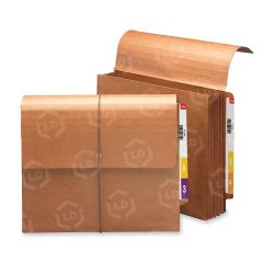 Smead End Tab Wallet - Redrope - Brown