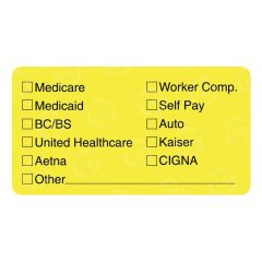 Tabbies Medical Office Insurance Label - 250 per roll